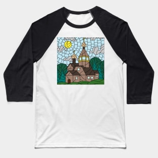 Stained Glass 47 (Style:1) Baseball T-Shirt